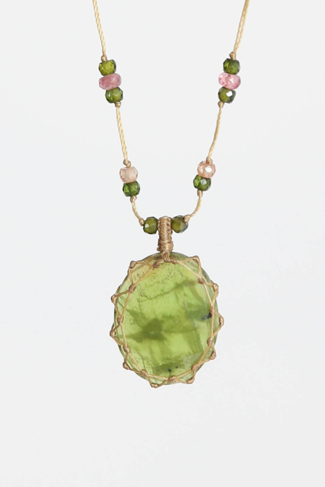 Sharing Bijoux, Halskette Tibet in Vesuvianite