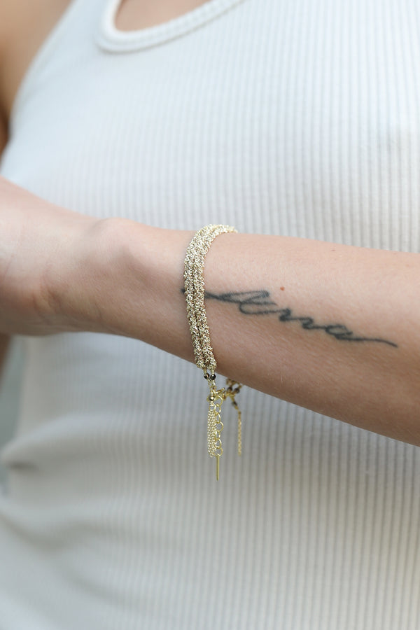 Armband N° 183 in Gold Beige