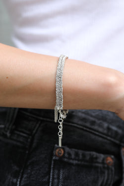 Armband N° 183 in Silver Grey