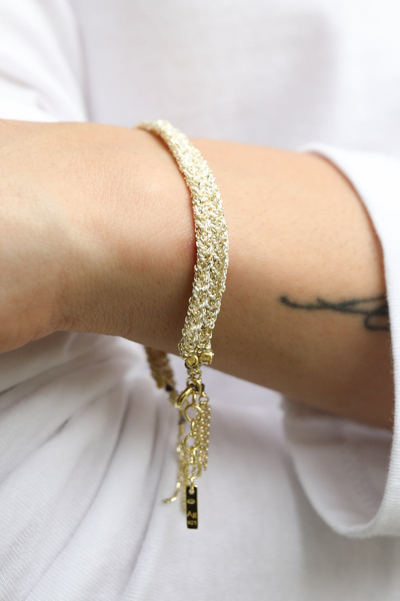 Armband N° 183 in Gold White