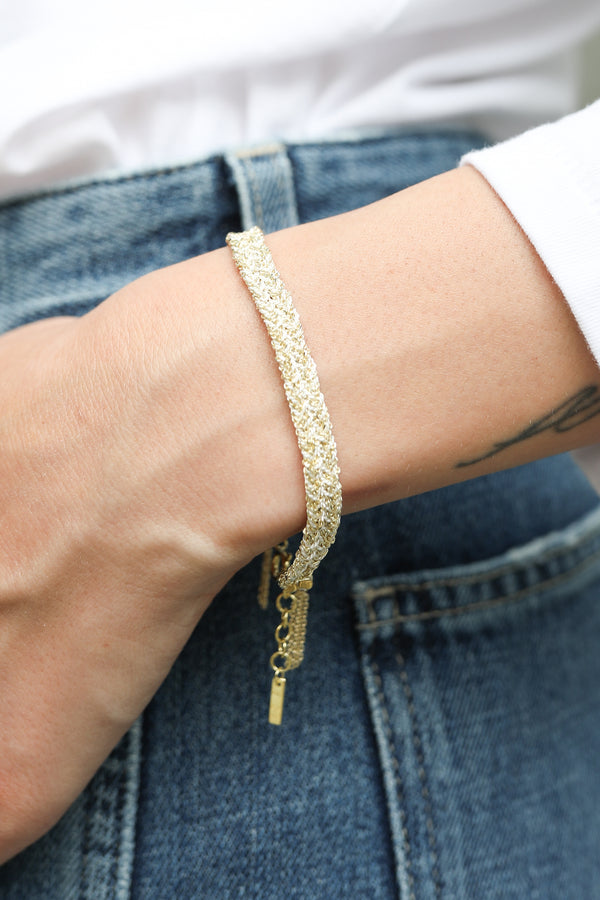 Armband N° 183 in Gold White
