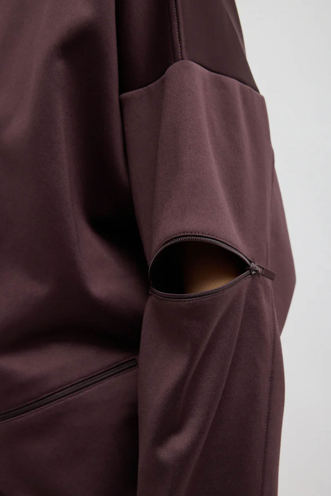 Tibi, Cardigan Active Knit in Brown