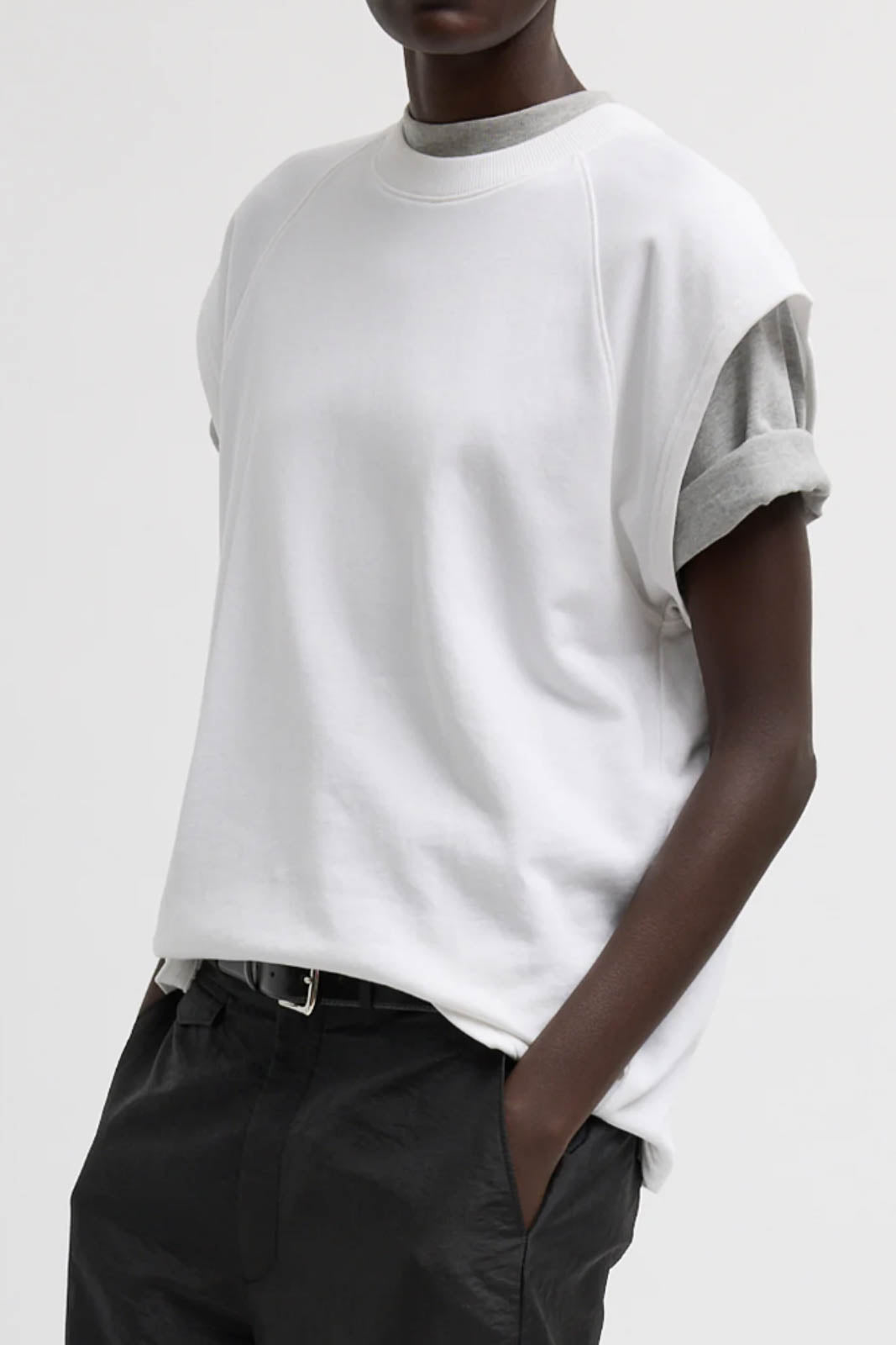 Tibi, Top Light Weight in Weiss
