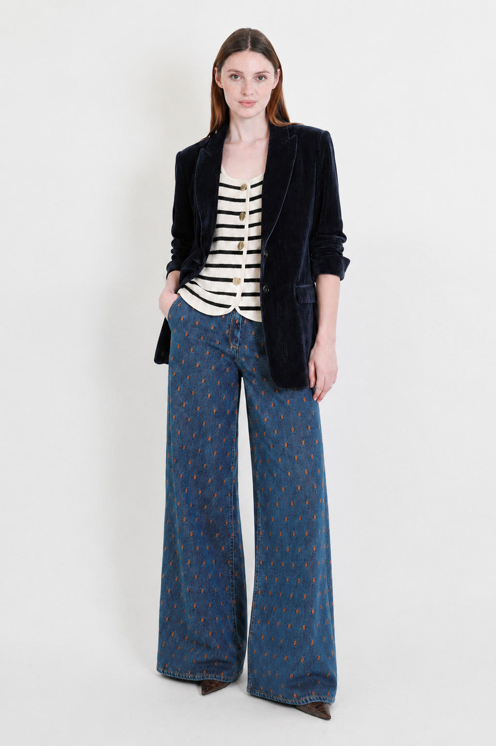  Forte-Forte, Blazer Double Twill in Notte