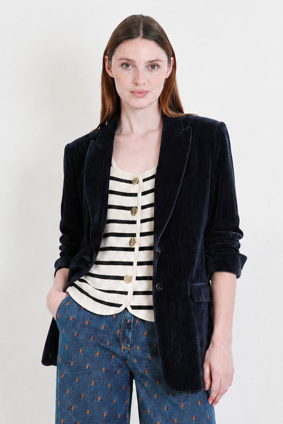  Forte-Forte, blazer en double sergé « Notte »
