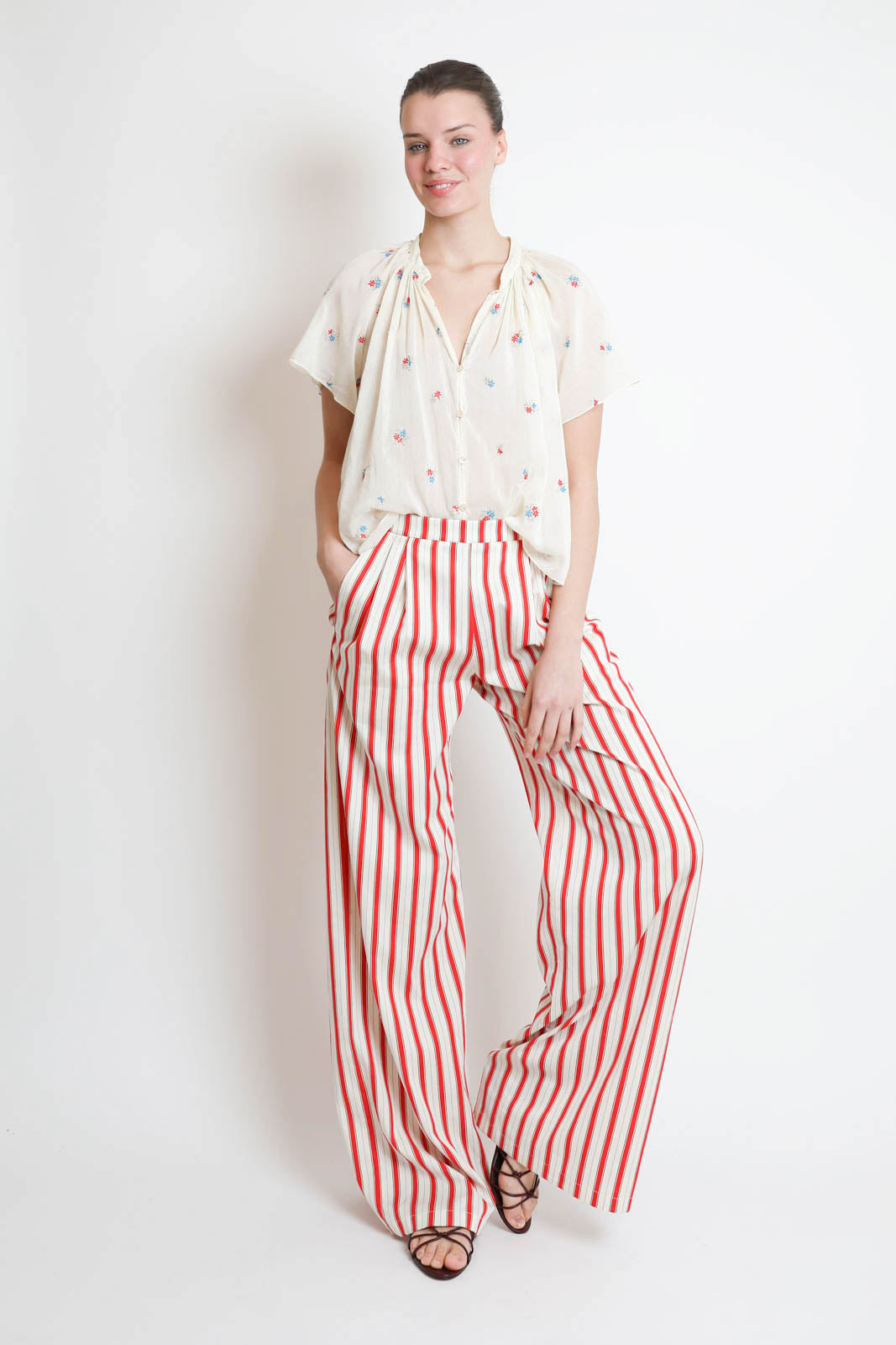 Forte-Forte, Bluse Petites Fleurs in Butter