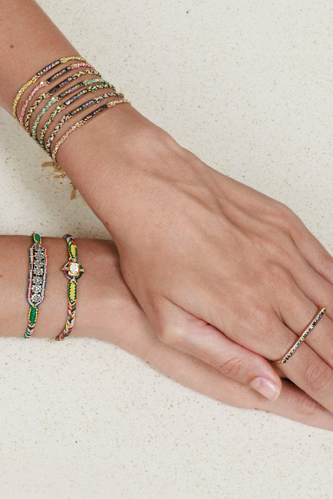 Armband aus Sterling Silver in Gold/Braun