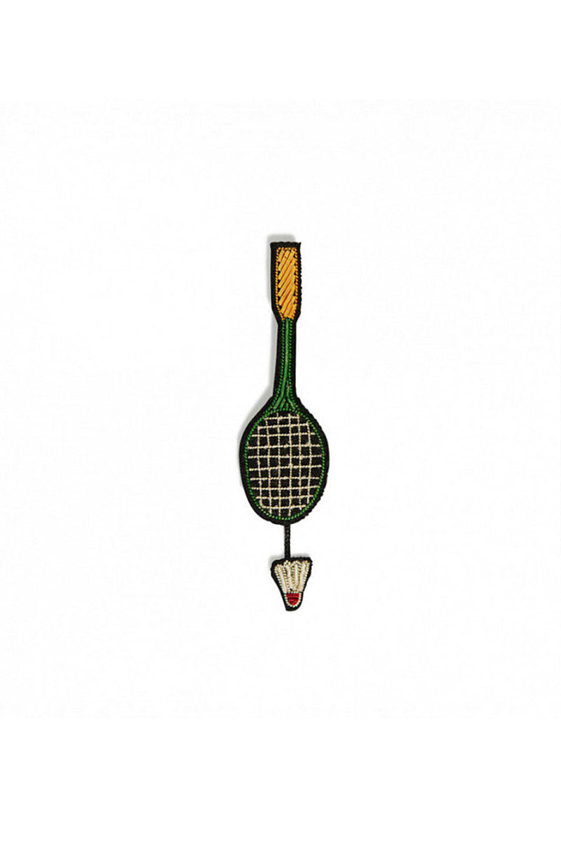 Brosche Badminton