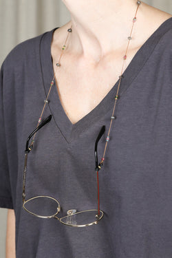 Brillenkette Lucy Labradorit Tourmaline