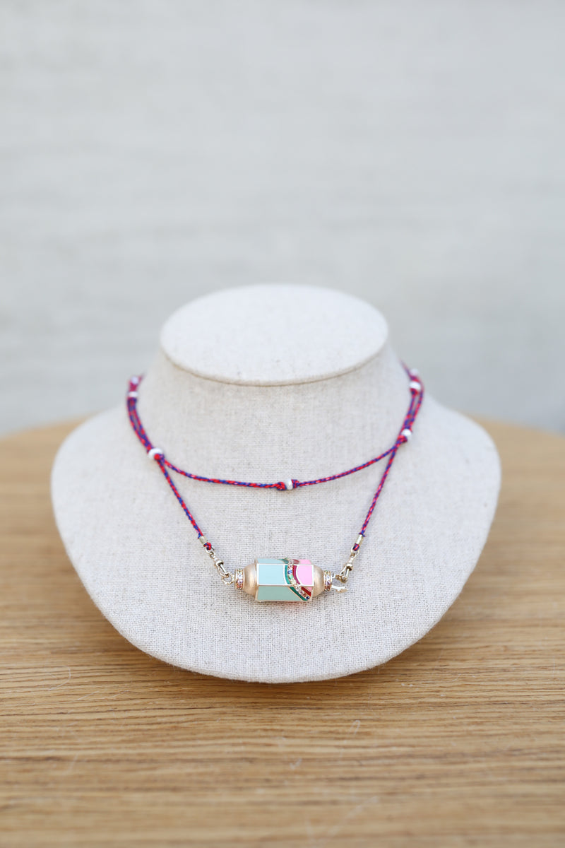 Halskette Waterfall Rainbow Multi