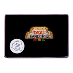 Brosche Taxi Parisien in Multi