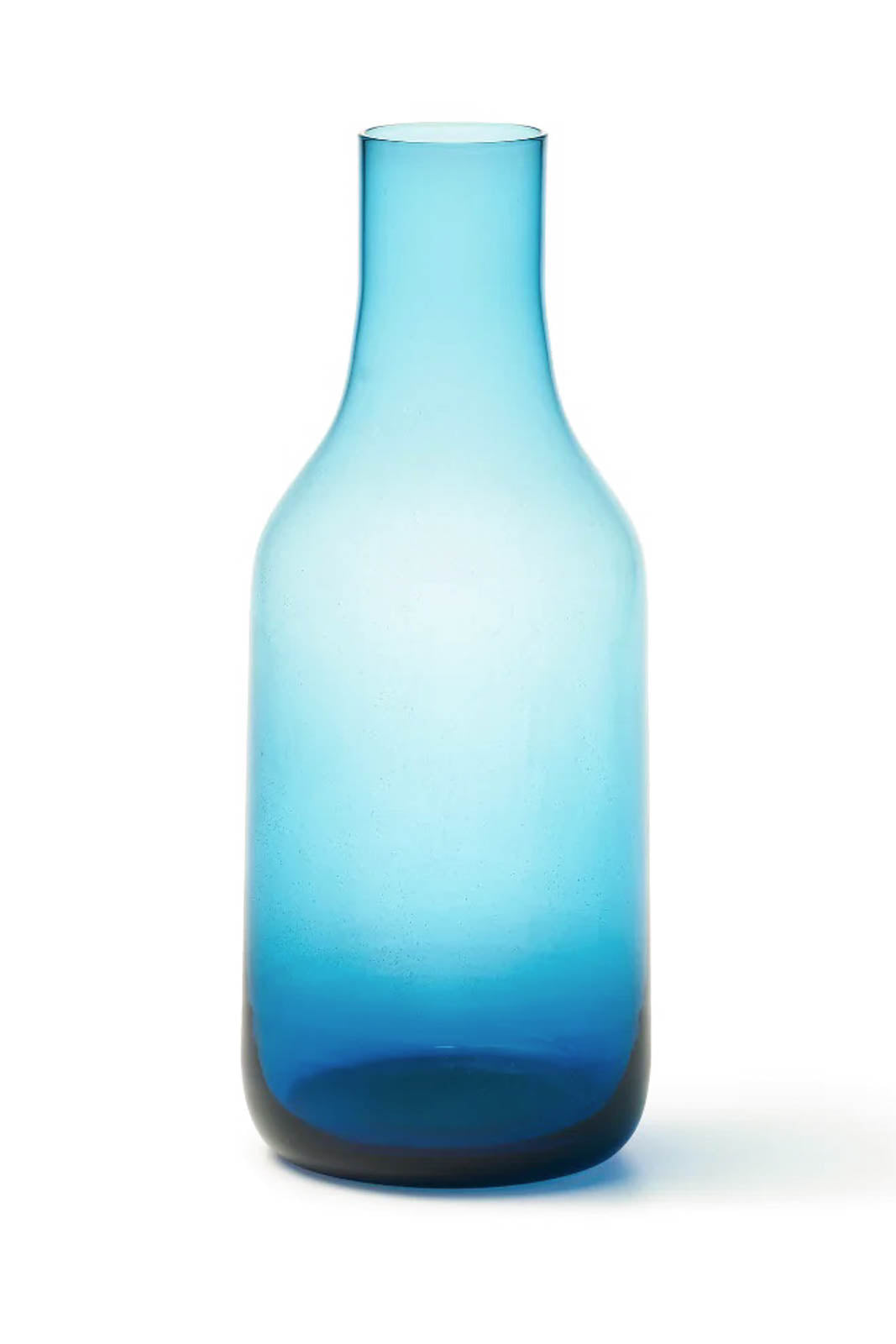 Glass vase/carafe in blue