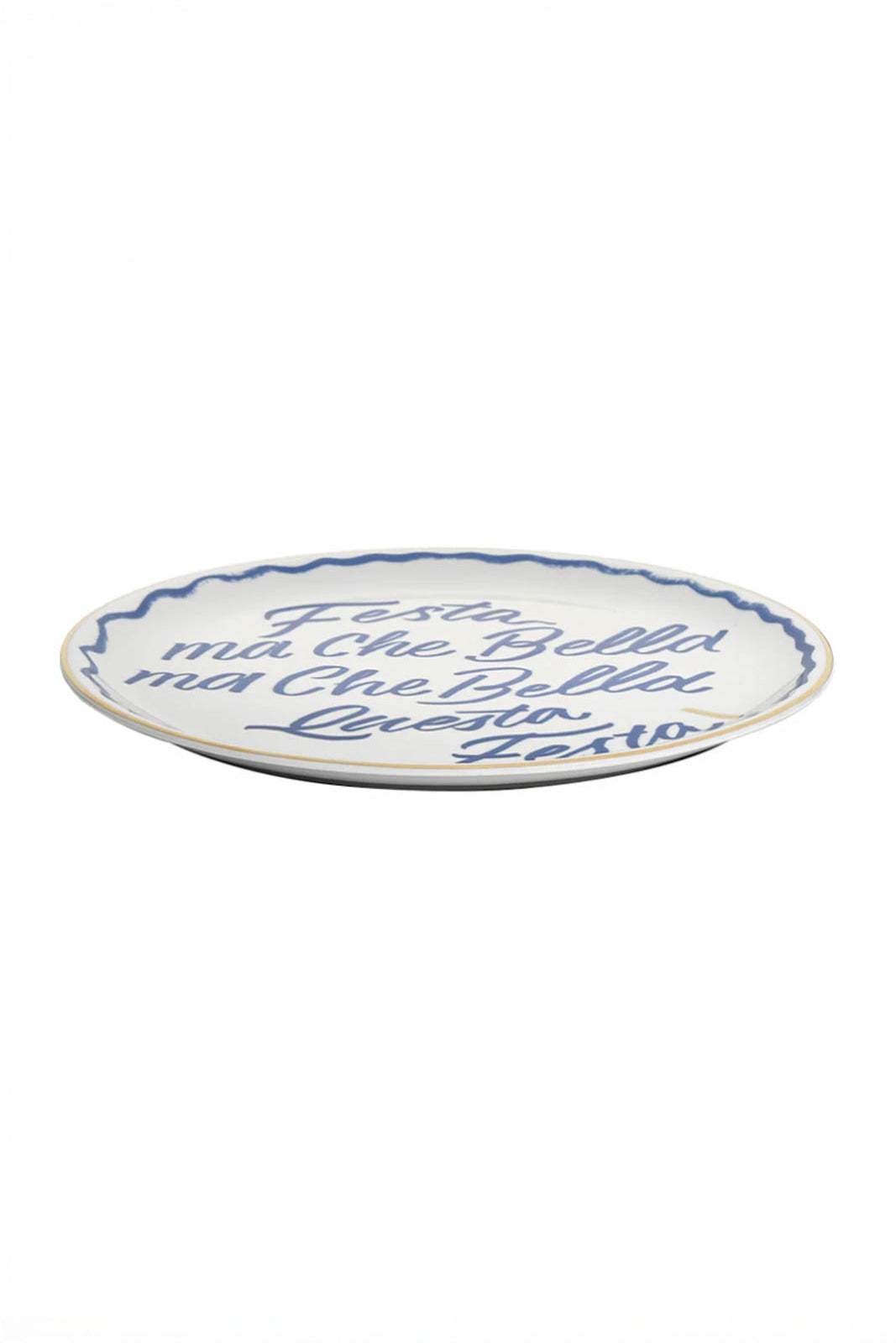 Festa plate in white/blue