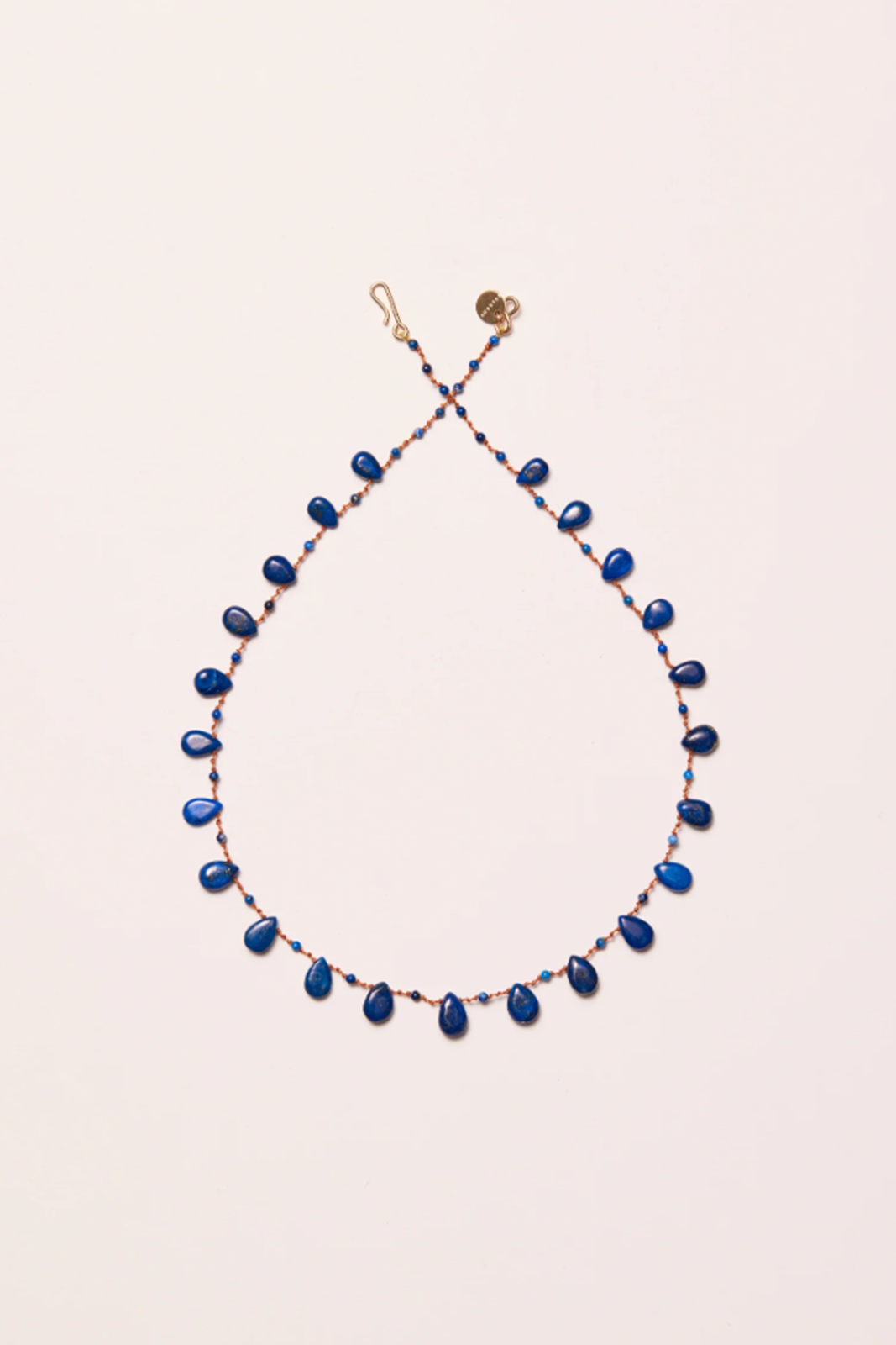 Necklace Canyon with stones in Lapis Lazuli Naturel