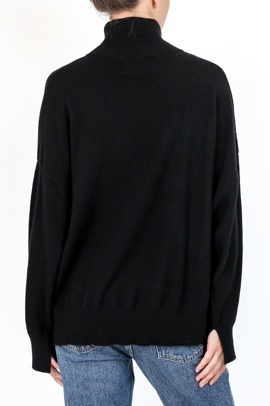 Murano sweater with turtleneck in black