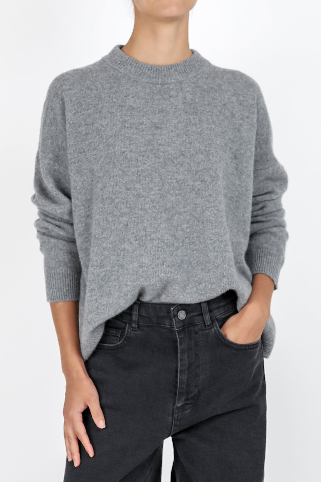 Merino wool sweater ML in Grigio