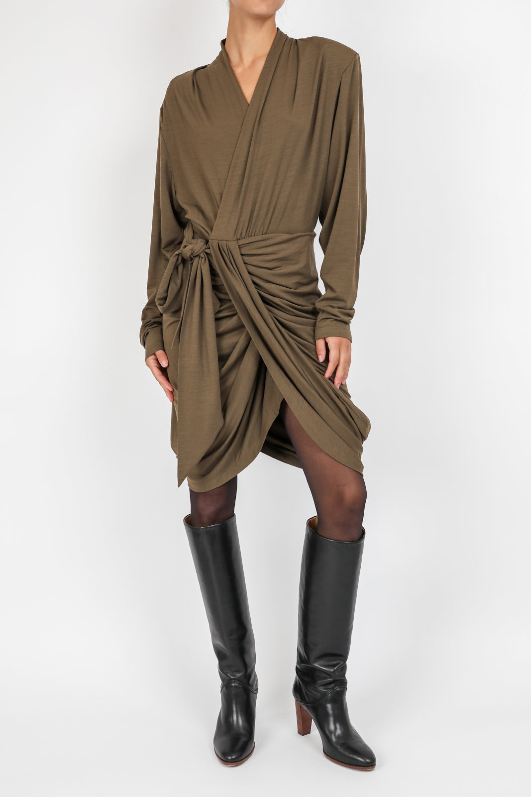 Cleora dress in bronze