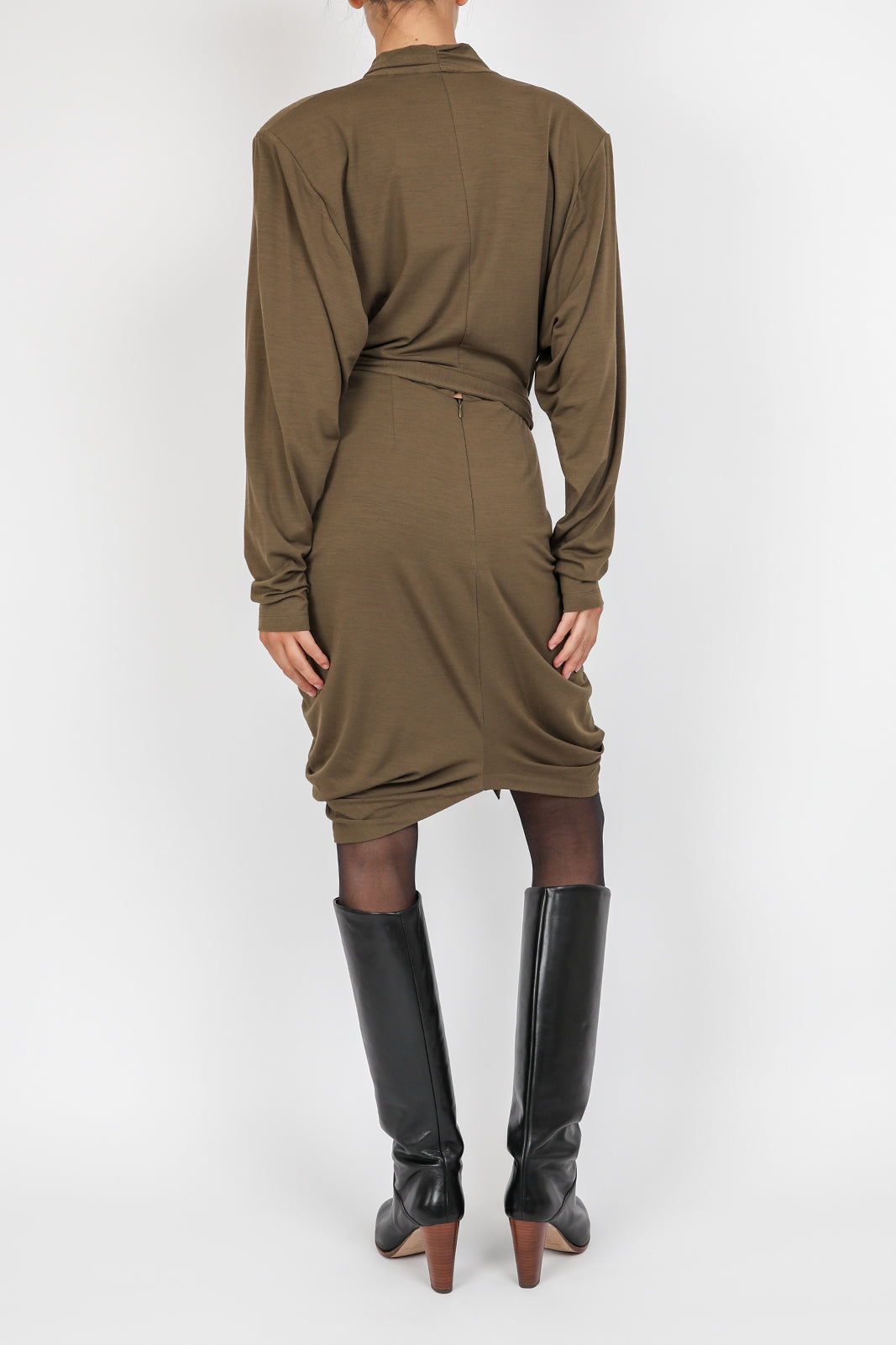 Cleora dress in bronze