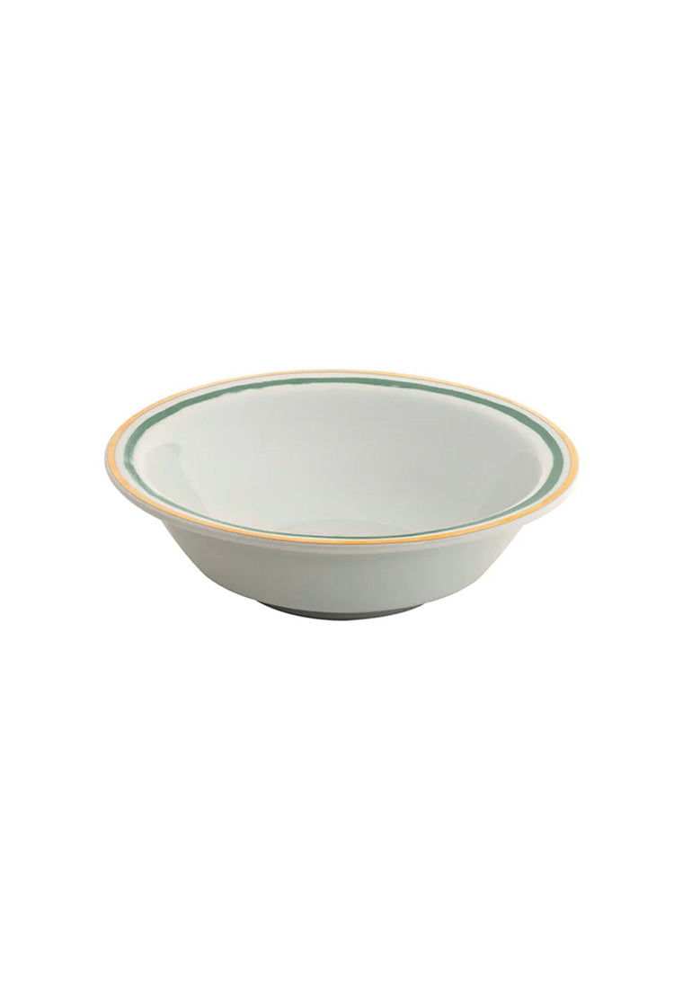 Let's Party bowl in white/green