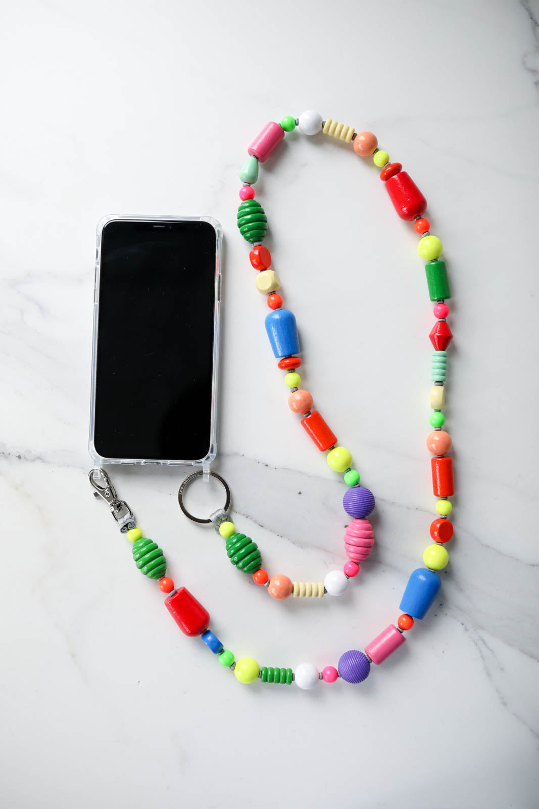 Cell phone chain Mix in Colorful Mix