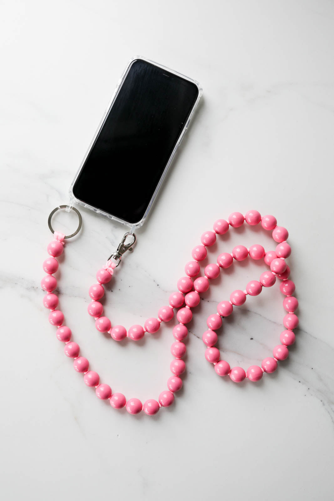 Cell phone chain Big in Rose