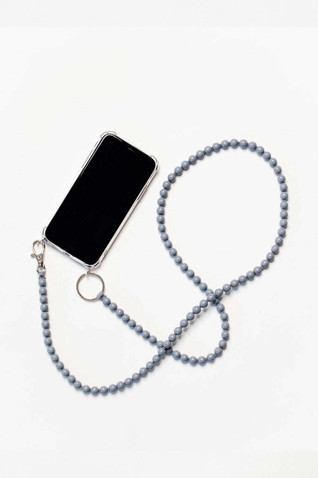 Cell phone chain in gray/grey