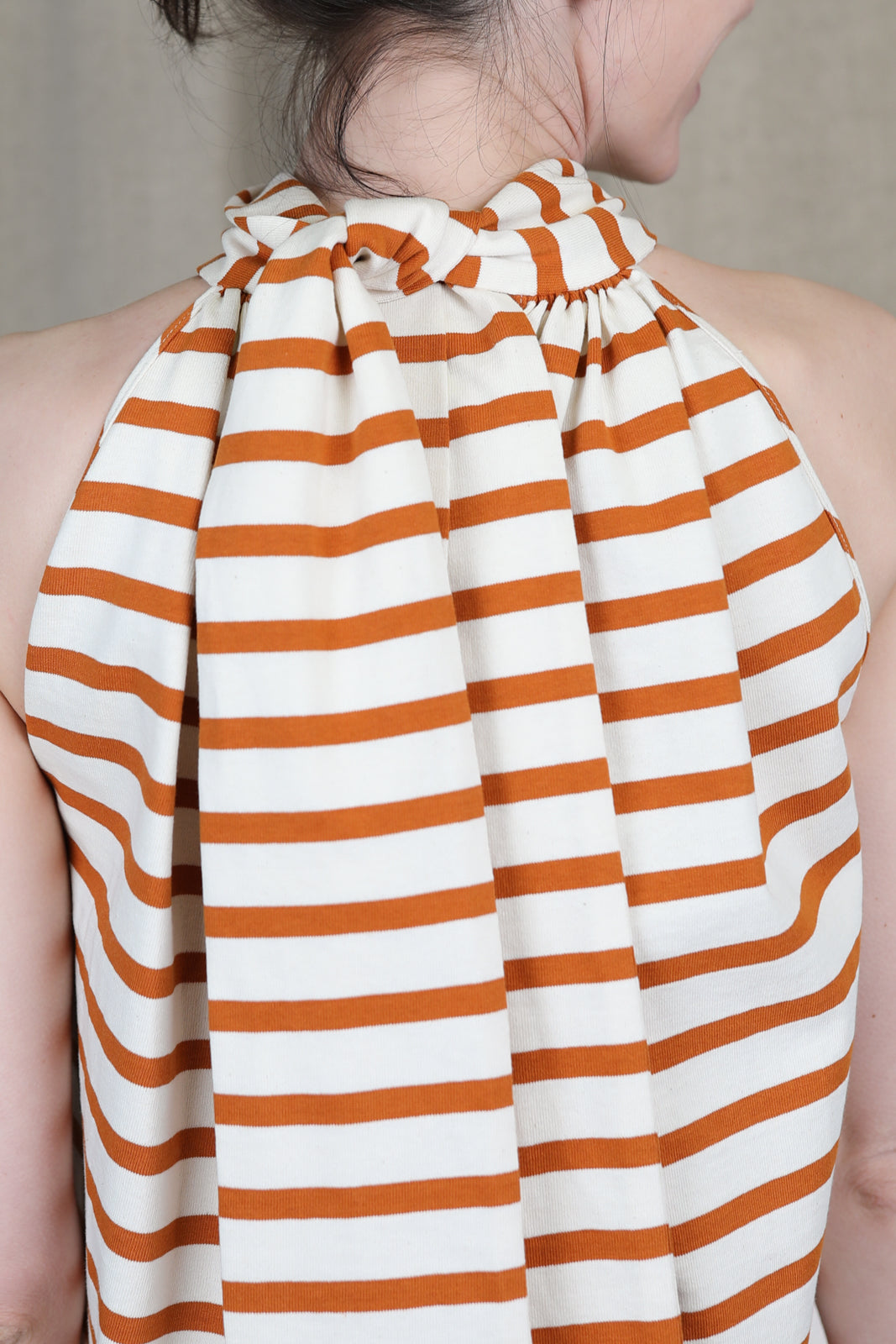 Marion top with stripes in Ocra