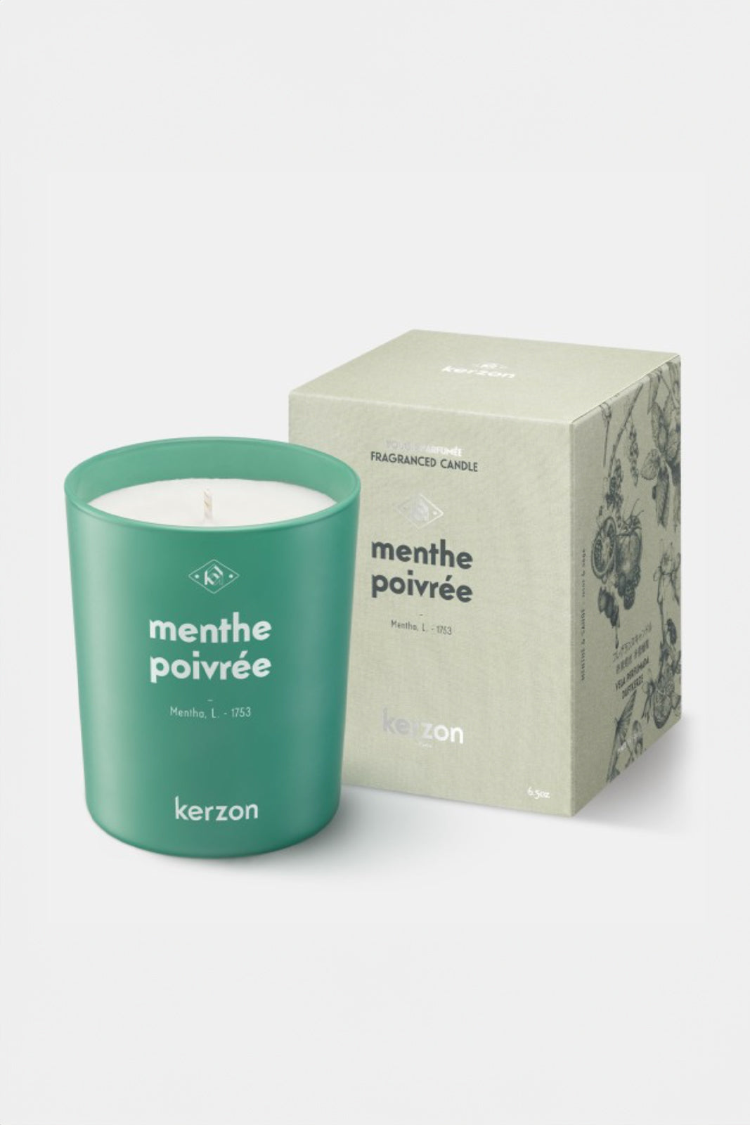 Menthe Poivrée" scented candle