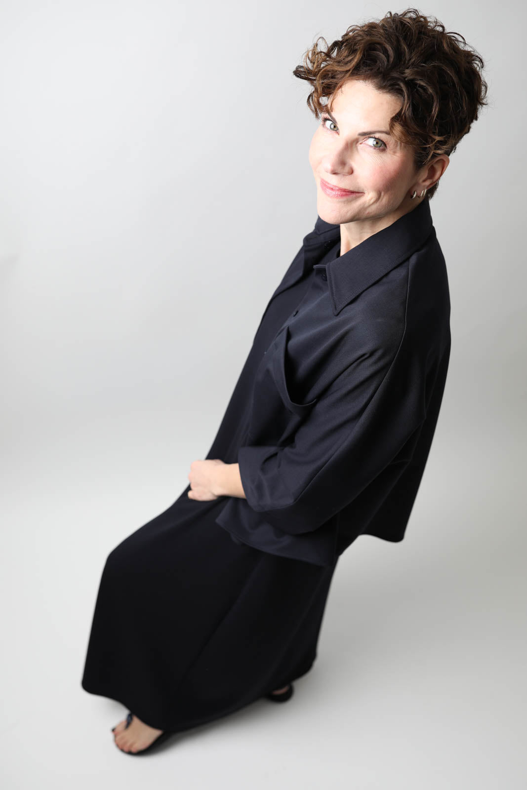 Vestibule Garderobe, overshirt wide in navy