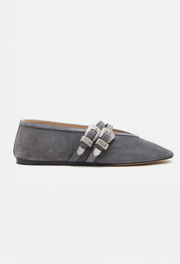 Claudia ballerinas in anthracite