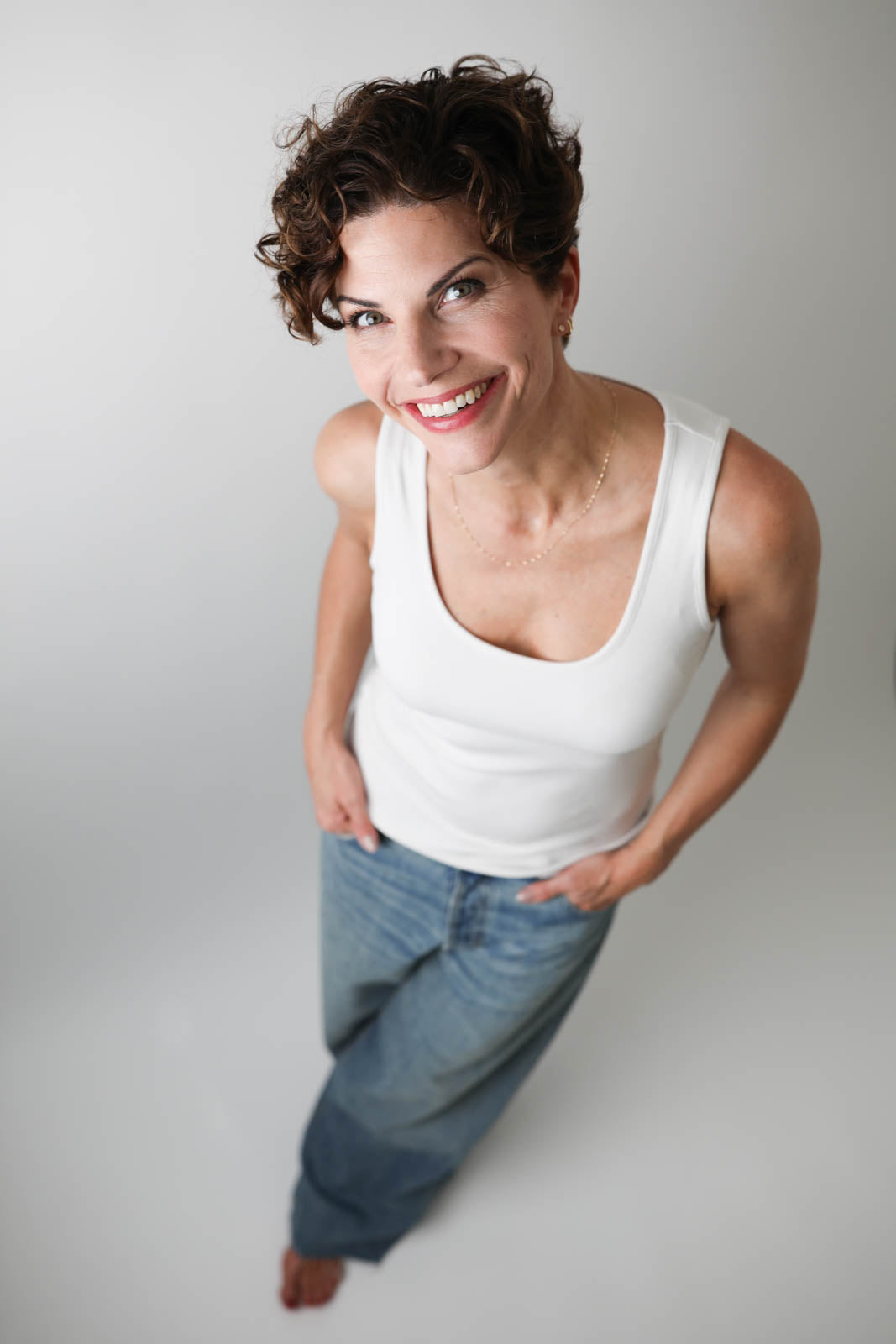 Claire tank top in Ivoire