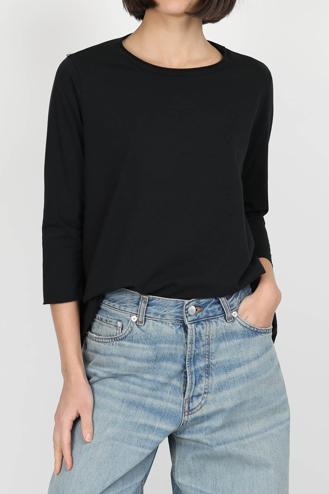 Jeppe jersey long sleeve shirt in black