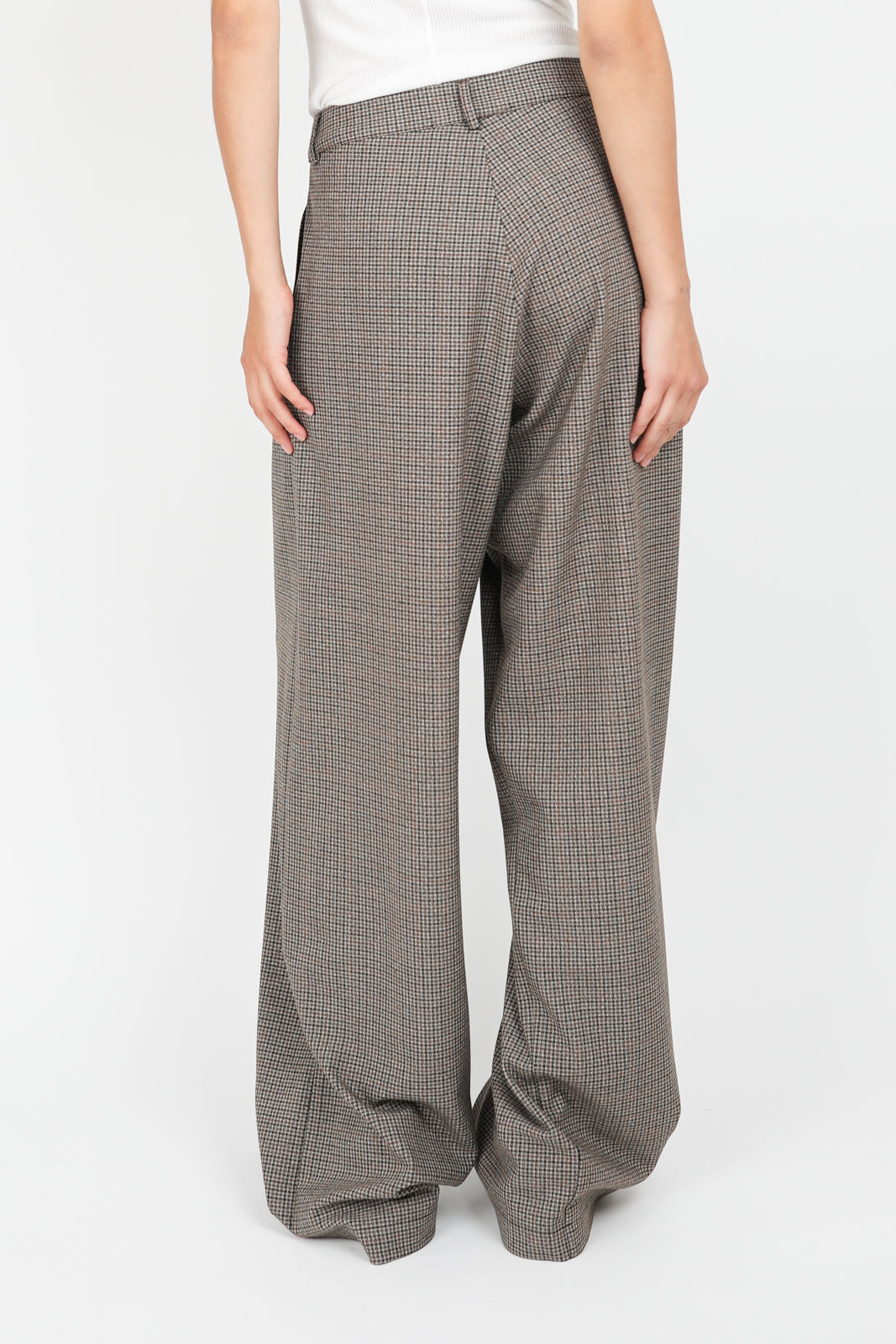 Marlene trousers in Boria check brown