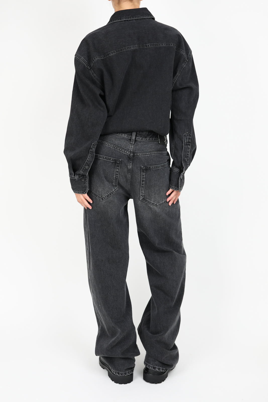 Overall Tessie made from denim in medium black