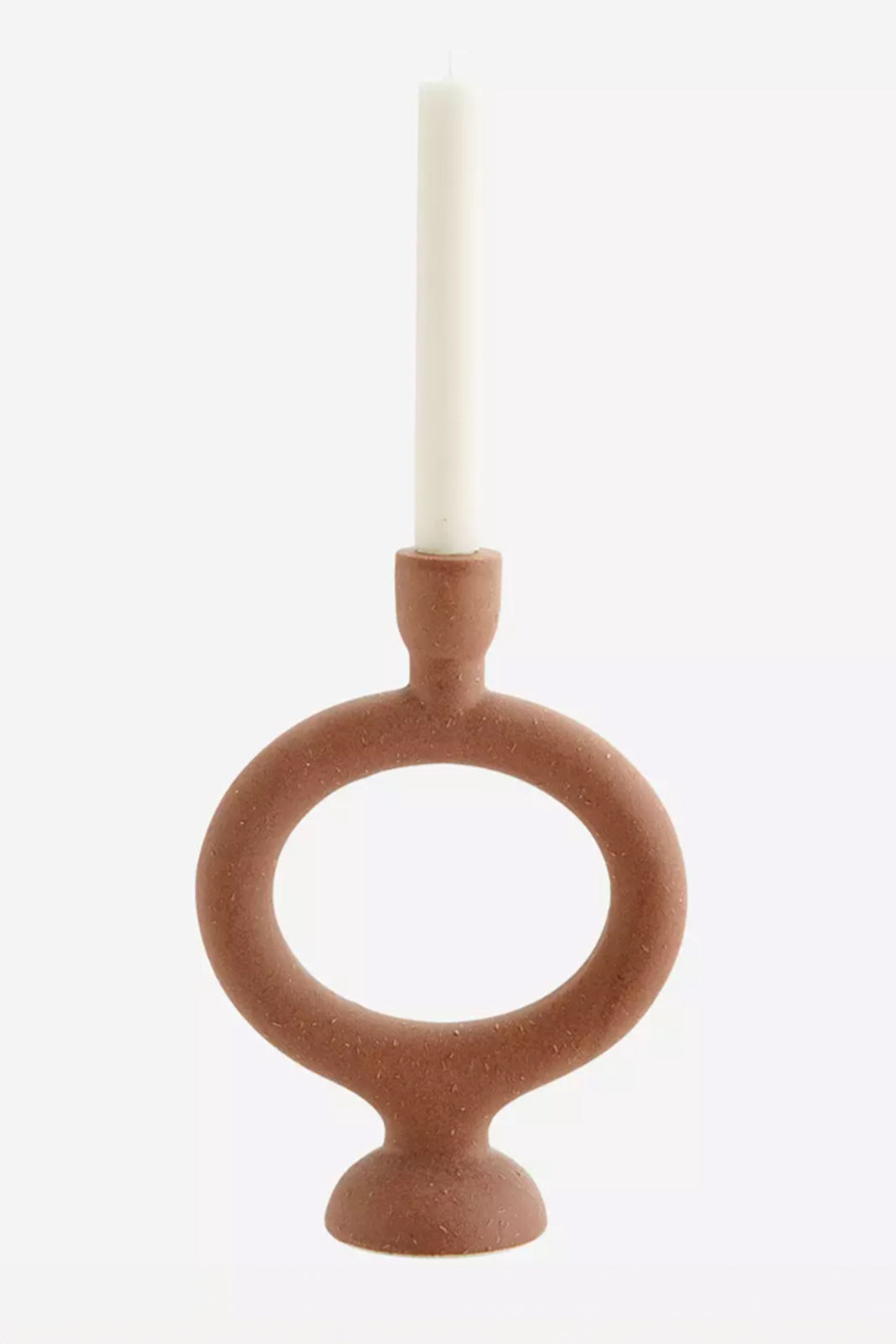 Candlestick Stoneware in Brick