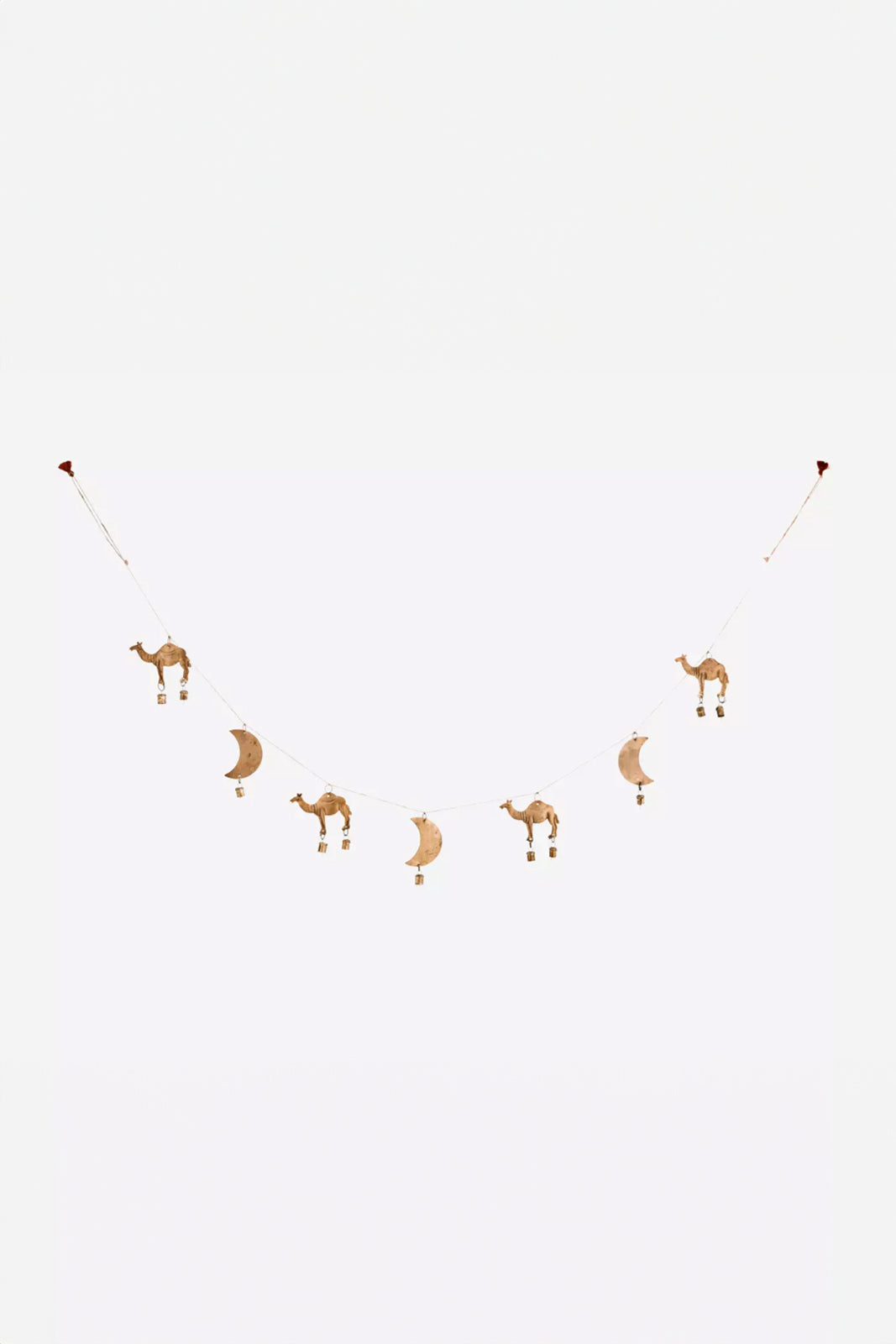 Garland Camels, Moons & Bells in Ant. Gold