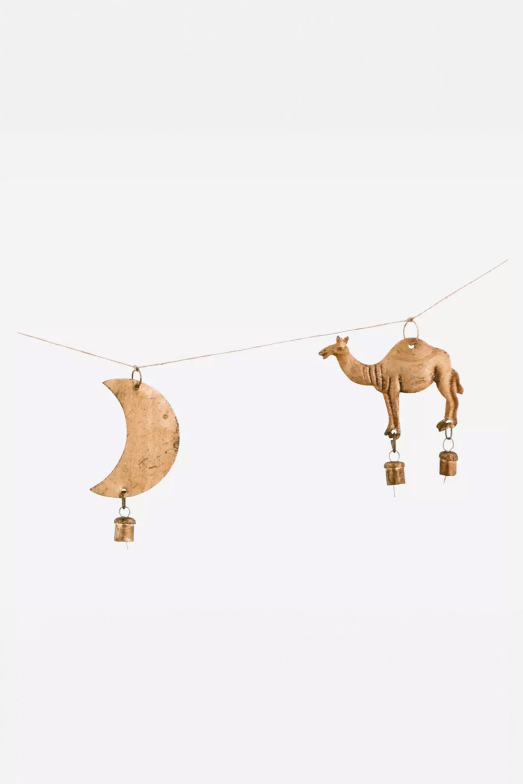 Garland Camels, Moons & Bells in Ant. Gold