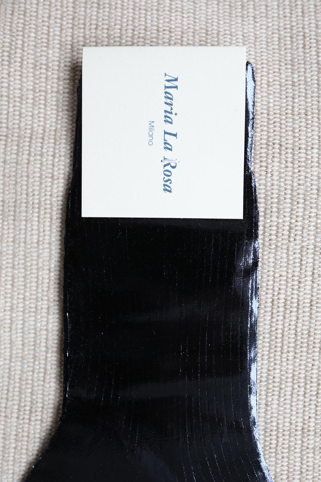 Socks One Ribbed Laminated in Navy