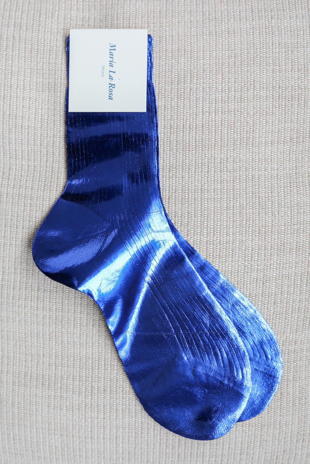 Socks One Ribbed Laminated in Mare