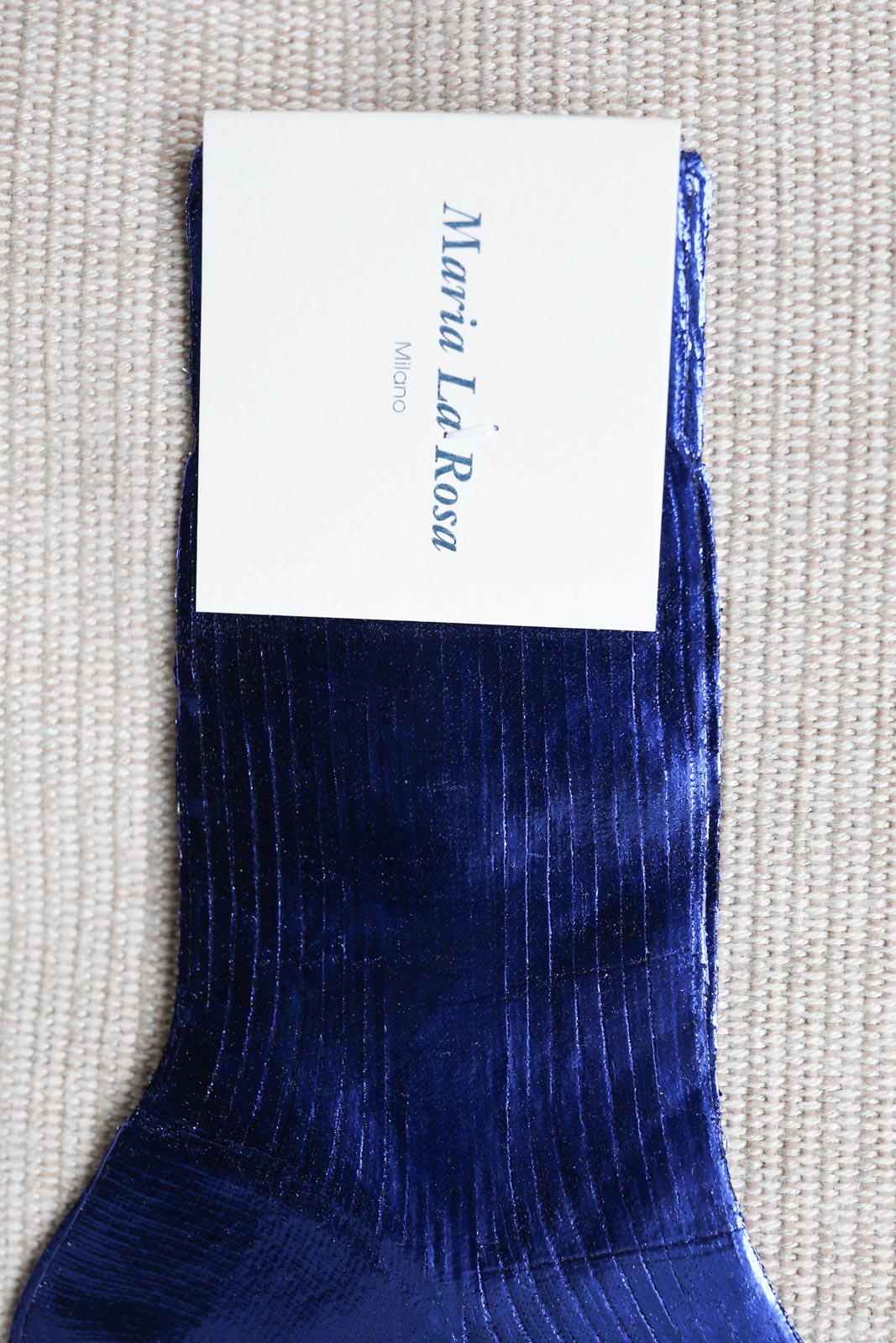 Socks One Ribbed Laminated in Mare