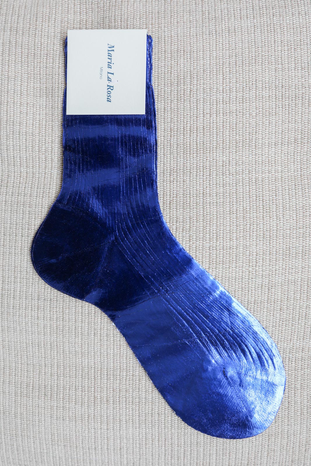 Socks One Ribbed Laminated in Mare