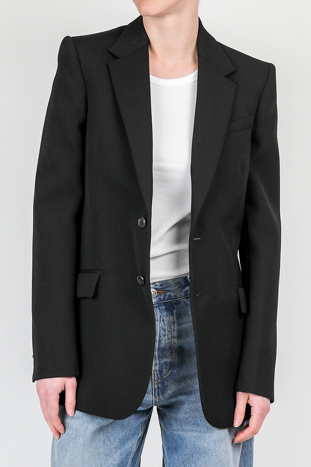 Blazer single breasted in black