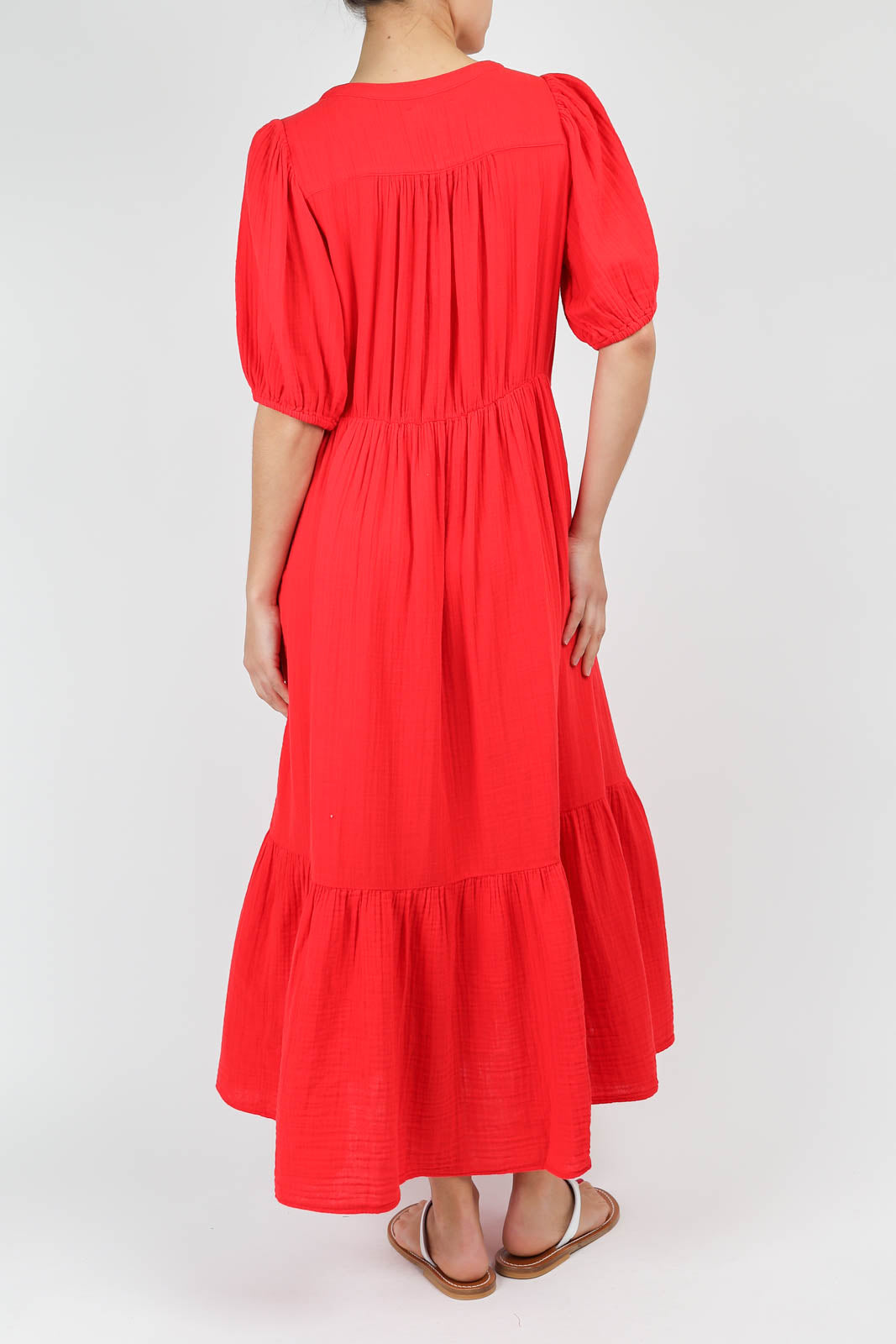 Lennox dress in Real Red