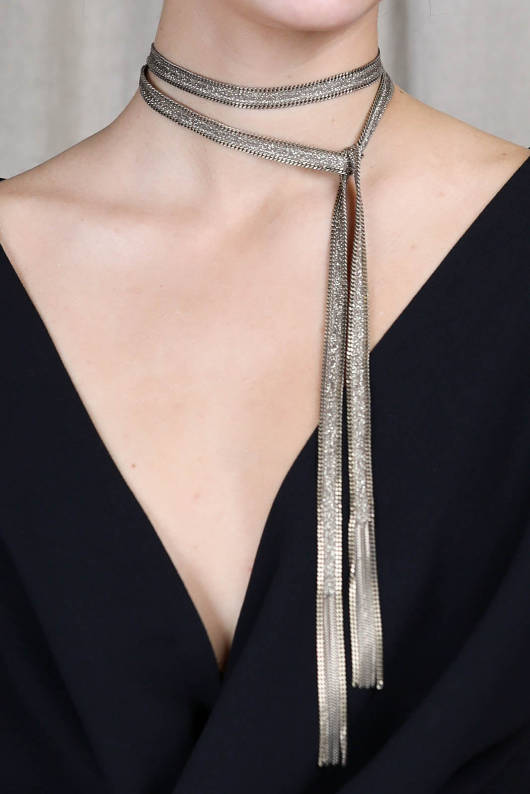 Necklace in khaki