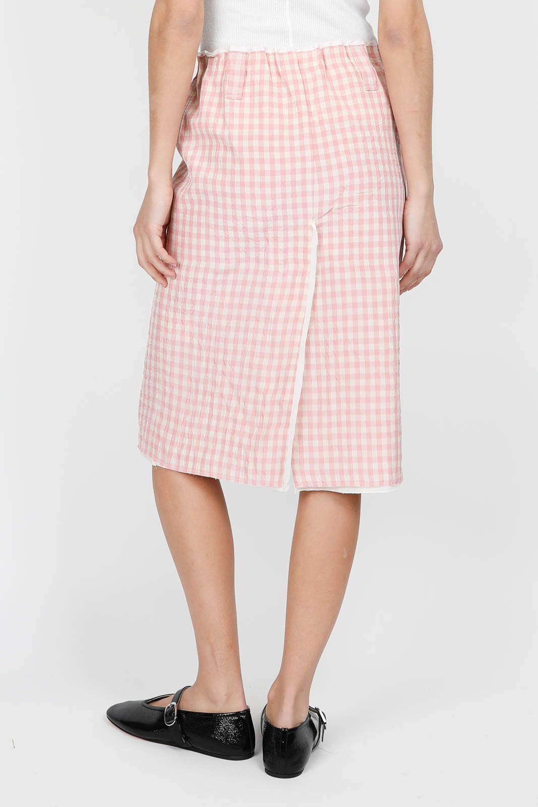 Skirt Crayon in Vichy Rose