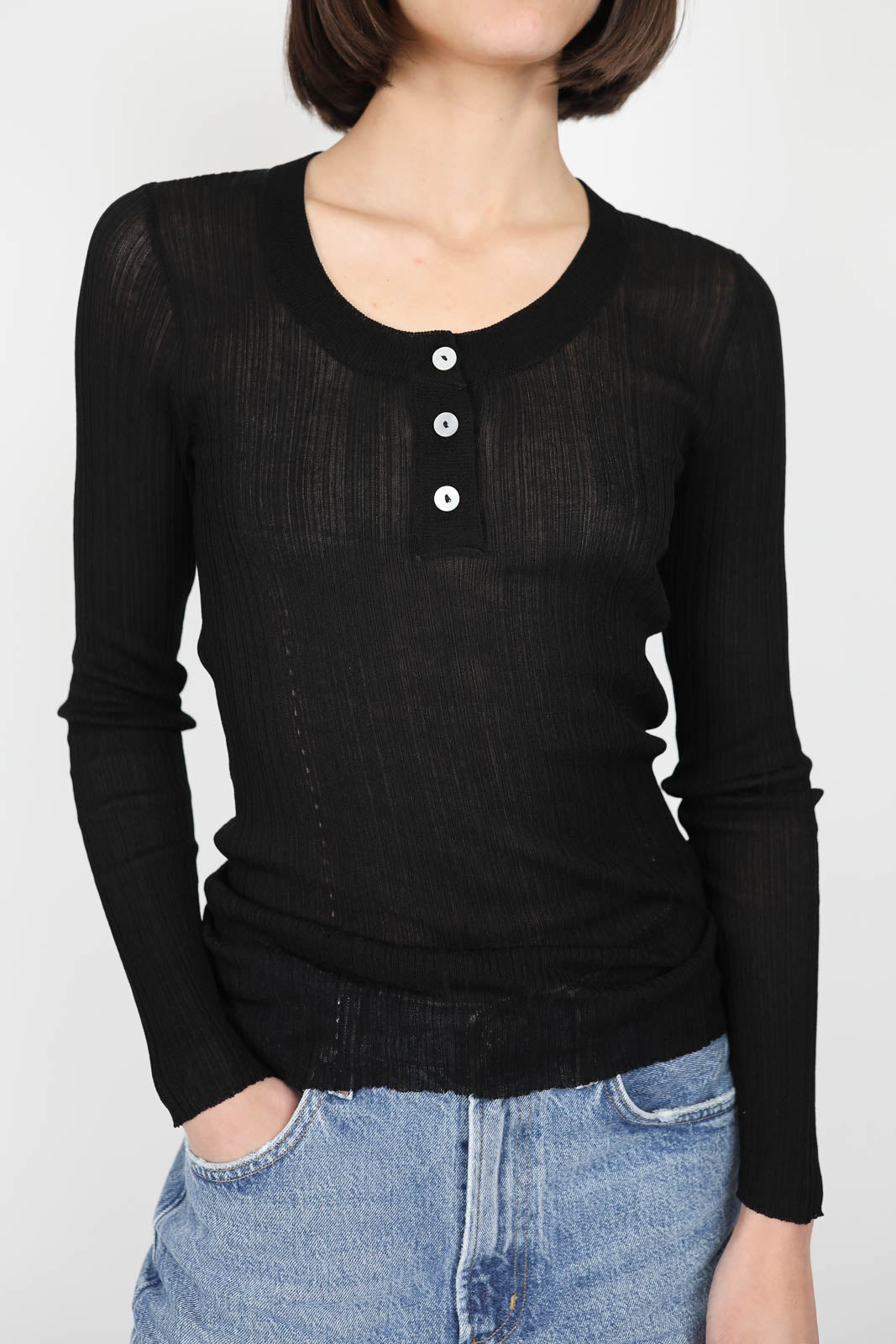 Keep Close long sleeve shirt in black