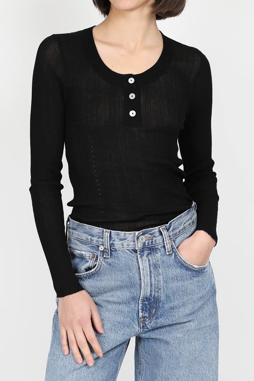 Keep Close long sleeve shirt in black