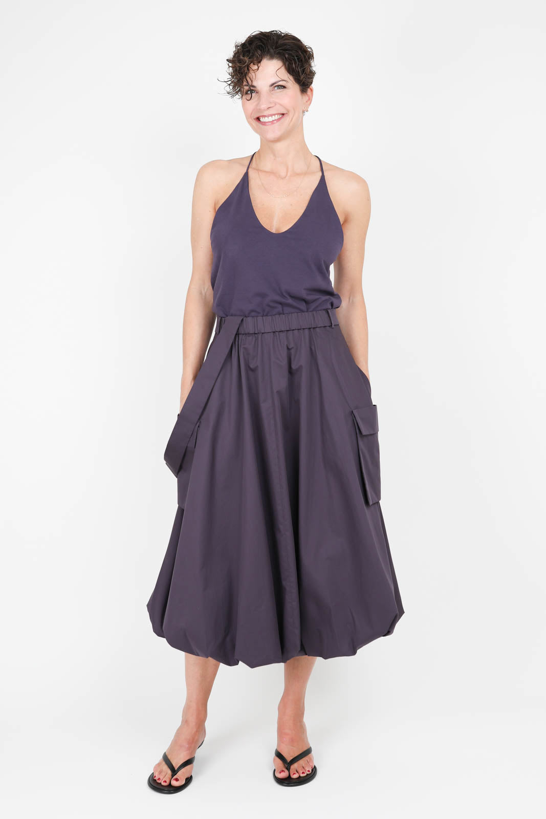 Skirt Bubble in Eggplant