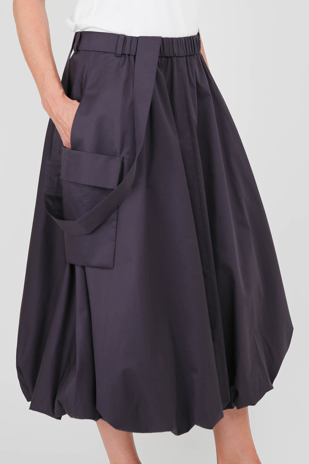Skirt Bubble in Eggplant