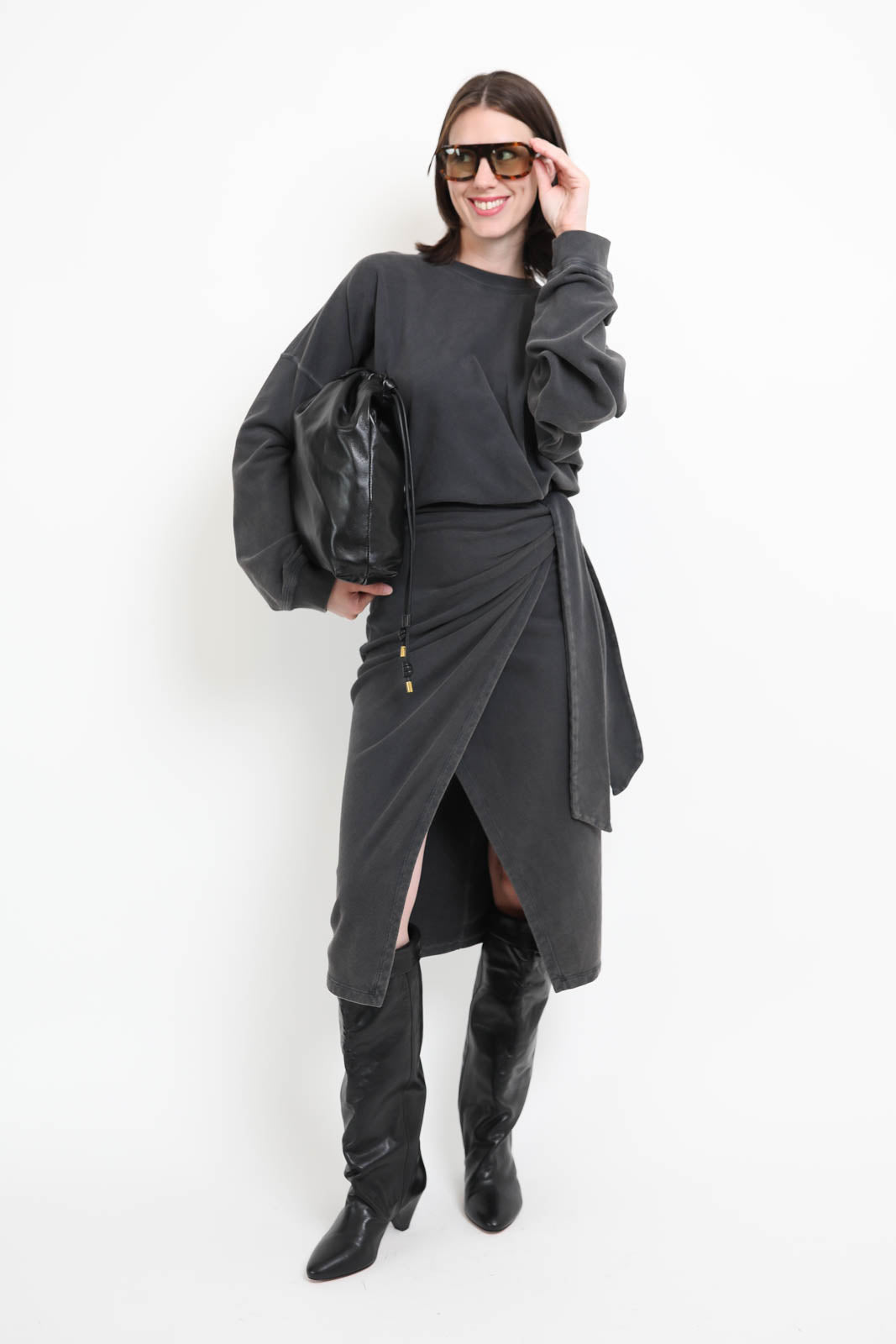 Marant Etoile, Sandrina dress in faded black